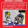 Cartoon: Happy Birthday (small) by cartoonharry tagged airplane,pilot,joke,stewardess,birthday,loopings,loops