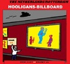 Cartoon: Hooligans Billboard Week38 (small) by cartoonharry tagged hooligans,rotterdam,feyenoord,aboutaleb,mayor,soccer,cartoon,cartoonist,cartoonharry,dutch,toonpool
