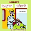 Cartoon: Hurry Up (small) by cartoonharry tagged hairdresser,haircut,grey,quick