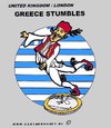 Cartoon: In 5 Years (small) by cartoonharry tagged greece stumble euro cartoonharry