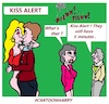 Cartoon: Kiss Alert (small) by cartoonharry tagged kiss,alert,cartoonharry