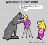 Cartoon: Mothers Day (small) by cartoonharry tagged dog,flowers,children,boy,girl