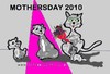 Cartoon: MOTHERSDAY (small) by cartoonharry tagged cats,mothersday,flowers,cartoonharry