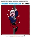 Cartoon: Newt Gingrich (small) by cartoonharry tagged gingrich,usa,climbing,cartoon,cartoonist,cartoonharry,dutch,toonpool