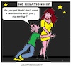 Cartoon: No Relationship (small) by cartoonharry tagged cartoonharry,relationship
