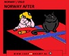 Cartoon: Norway After (small) by cartoonharry tagged norway,oslo,attacks,idiot,nightmares,blackcat,hangover,cartoon,cartoonist,cartoonharry,dutch,toonpool