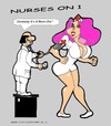 Cartoon: Nurses On One 10 (small) by cartoonharry tagged nurse boreout cartoonharry girls sexy
