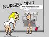 Cartoon: Nurses On One 1 (small) by cartoonharry tagged nurses cartoonharry heart beat