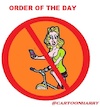 Cartoon: Order of the Day (small) by cartoonharry tagged cartoonharry