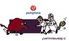 Cartoon: Pamplona (small) by cartoonharry tagged bullrun,accident,spain,pamplona,medic,toonpool