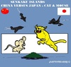 Cartoon: Senkaku Islands (small) by cartoonharry tagged senkaku,islands,cat,mouse,jets,fighters,china,japan,cartoon,cartoonist,cartoonharry,dutch,toonpool