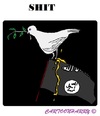 Cartoon: Shit on ISIS (small) by cartoonharry tagged dove,iraq,syria,shit,flag