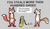 Cartoon: Stealing Fox (small) by cartoonharry tagged fox steal animals shoes