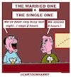 Cartoon: The Married One The Single One (small) by cartoonharry tagged married,single,cartoonharry