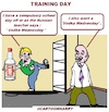 Cartoon: Training Day (small) by cartoonharry tagged vodka,training,wednesday,cartoonharry