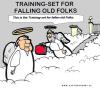 Cartoon: Training Old People (small) by cartoonharry tagged heaven,old,training