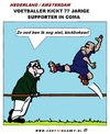 Cartoon: Voetballer of ........ (small) by cartoonharry tagged kickbokser,voetballer,coma,cartoon,cartoonist,cartoonharry,nederland,toonpool