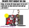 Cartoon: Zwarte Piet is weg (small) by cartoonharry tagged nederland zwartepiet kerstman sinterklaas