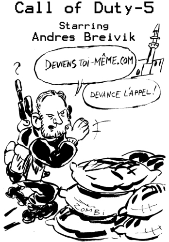 Cartoon: Caricature Anders Breivik (medium) by Zombi tagged call,of,duty,video,game,anders,breivik