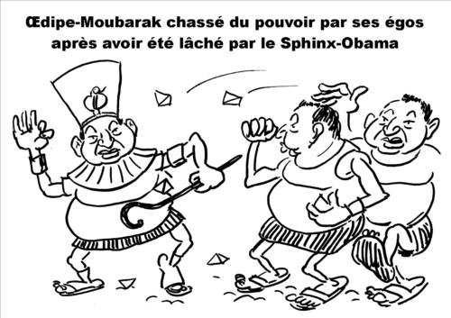 Cartoon: Cartoon Moubarak (medium) by Zombi tagged moubarak,caricature,cartoon,oedipus