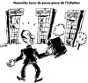 Cartoon: New Inflation Trick (small) by Zombi tagged dexia,bank,belgium,france,trick,inflation