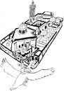Cartoon: paris mosque (small) by Dekeyser tagged mosque,goose,landscape,comic