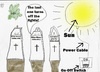 Cartoon: The last one turns off theLights (small) by Vanessa tagged sun,licht,friedhof,starkstrom,power,light
