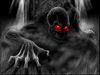 Cartoon: Der Daemon kommt! (small) by MrHorror tagged daemon,red,eyes,claws,coming