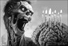 Cartoon: Happy Zombieday (small) by MrHorror tagged zombie,cake,birthday,zombieday