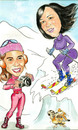 Cartoon: ski (small) by hualpen tagged ski