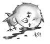 Cartoon: BLOODY CHICK II (small) by joschoo tagged no,comment