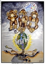 Cartoon: The New Three Monkeys (small) by joschoo tagged three,monkeys