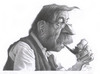 Cartoon: Günter Grass (small) by David Pugliese tagged günter grass caricature karikatur pencil drawing