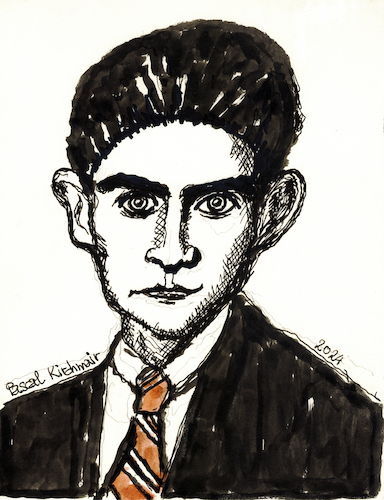 Cartoon: Franz Kafka (medium) by Pascal Kirchmair tagged franz,kafka,theater,theatre,literatur,literature,schriftsteller,author,autor,autore,auteur,writer,illustration,ink,drawing,tusche,tuschezeichnung,zeichnung,pascal,kirchmair,cartoon,caricature,karikatur,ilustracion,dibujo,desenho,disegno,ilustracao,illustrazione,illustratie,dessin,de,presse,du,jour,art,of,the,day,tekening,teckning,cartum,vineta,comica,vignetta,caricatura,portrait,porträt,portret,retrato,ritratto,der,prozess,die,verwandlung,gregor,samsa,arte,artwork,kunst,franz,kafka,theater,theatre,literatur,literature,schriftsteller,author,autor,autore,auteur,writer,illustration,ink,drawing,tusche,tuschezeichnung,zeichnung,pascal,kirchmair,cartoon,caricature,karikatur,ilustracion,dibujo,desenho,disegno,ilustracao,illustrazione,illustratie,dessin,de,presse,du,jour,art,of,the,day,tekening,teckning,cartum,vineta,comica,vignetta,caricatura,portrait,porträt,portret,retrato,ritratto,der,prozess,die,verwandlung,gregor,samsa,arte,artwork,kunst