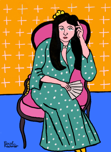 Laurette in a Pink Chair