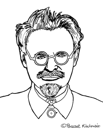 Cartoon: Leon Trotsky (medium) by Pascal Kirchmair tagged russia,ussr,udssr,urss,cccp,russland,rossija,russie,rusia,trotski,trotzky,leo,trotzki,leon,trotsky,porträt,dibuix,illustration,drawing,zeichnung,pascal,kirchmair,cartoon,caricature,karikatur,ilustracion,dibujo,desenho,ink,disegno,ilustracao,illustrazione,illustratie,dessin,de,presse,du,jour,art,of,the,day,tekening,teckning,cartum,vineta,comica,vignetta,caricatura,portrait,retrato,ritratto,portret,russian,revolution,revolucion,revolucao,rivoluzione,trotzkismus,trotskyism,russia,ussr,udssr,urss,cccp,russland,rossija,russie,rusia,trotski,trotzky,leo,trotzki,leon,trotsky,porträt,dibuix,illustration,drawing,zeichnung,pascal,kirchmair,cartoon,caricature,karikatur,ilustracion,dibujo,desenho,ink,disegno,ilustracao,illustrazione,illustratie,dessin,de,presse,du,jour,art,of,the,day,tekening,teckning,cartum,vineta,comica,vignetta,caricatura,portrait,retrato,ritratto,portret,russian,revolution,revolucion,revolucao,rivoluzione,trotzkismus,trotskyism