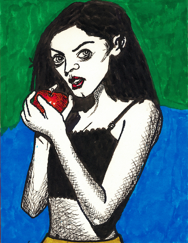 Cartoon: Mädchen mit Apfel (medium) by Pascal Kirchmair tagged frau,woman,mela,pomo,mädchen,girl,an,apple,apfel,pomme,manzana,gothik,gothic,cosplay,japanese,sexy,young,pop,cosplayer,star,milf,mature,teen,teenager,caricatura,cartoon,caricature,karikatur,illustration,dessin,zeichnung,portrait,retrato,ritratto,ink,drawing,dibujo,desenho,art,powerfrau,sensual,sabrosa,tusche,ilustracion,ilustracao,pascal,kirchmair,dangerous,domina,mistress,femdom,dominatrix,gefährlich,porträt,kunst,arte,sensuelle,burlesque,erotik,erotic,erotismo,eroticism,erotisme,erotica,femme,fatale,chic,pintura,painting,peinture,cuadro,quadro,witch,bitch,model,costume,frau,woman,mela,pomo,mädchen,girl,an,apple,apfel,pomme,manzana,gothik,gothic,cosplay,japanese,sexy,young,pop,cosplayer,star,milf,mature,teen,teenager,caricatura,cartoon,caricature,karikatur,illustration,dessin,zeichnung,portrait,retrato,ritratto,ink,drawing,dibujo,desenho,art,powerfrau,sensual,sabrosa,tusche,ilustracion,ilustracao,pascal,kirchmair,dangerous,domina,mistress,femdom,dominatrix,gefährlich,porträt,kunst,arte,sensuelle,burlesque,erotik,erotic,erotismo,eroticism,erotisme,erotica,femme,fatale,chic,pintura,painting,peinture,cuadro,quadro,witch,bitch,model,costume