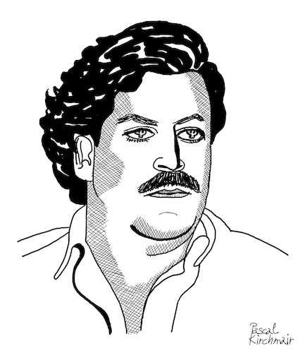 Cartoon: Pablo Escobar (medium) by Pascal Kirchmair tagged traficante,de,drogas,pablo,escobar,narco,narcos,medellin,colombie,colombia,columbia,kolumbien,war,on,drugs,drogenhändler,kriminalität,porträt,dibuix,illustration,drawing,zeichnung,pascal,kirchmair,cartoon,caricature,karikatur,ilustracion,dibujo,desenho,ink,disegno,ilustracao,illustrazione,illustratie,dessin,presse,du,jour,art,of,the,day,tekening,teckning,cartum,vineta,comica,vignetta,caricatura,portrait,retrato,ritratto,portret,crime,terror,trafico,drogenkrieg,krieg,justice,justiz,verbrechen,drug,lord,cartel,kokain,cocaine,narcoterrorist,hacienda,napoles,traficante,de,drogas,pablo,escobar,narco,narcos,medellin,colombie,colombia,columbia,kolumbien,war,on,drugs,drogenhändler,kriminalität,porträt,dibuix,illustration,drawing,zeichnung,pascal,kirchmair,cartoon,caricature,karikatur,ilustracion,dibujo,desenho,ink,disegno,ilustracao,illustrazione,illustratie,dessin,presse,du,jour,art,of,the,day,tekening,teckning,cartum,vineta,comica,vignetta,caricatura,portrait,retrato,ritratto,portret,crime,terror,trafico,drogenkrieg,krieg,justice,justiz,verbrechen,drug,lord,cartel,kokain,cocaine,narcoterrorist,hacienda,napoles