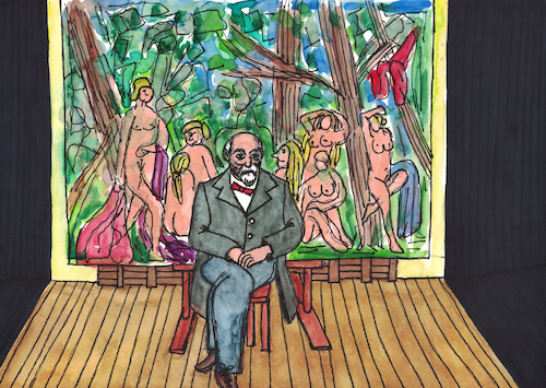 Paul Cezanne im Atelier