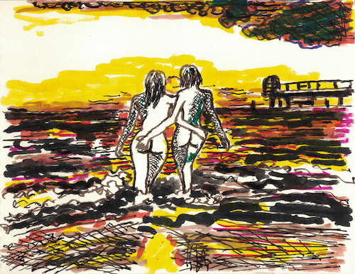 Cartoon: Sonnenuntergang am Meer (medium) by Pascal Kirchmair tagged sonnenuntergang,am,sunset,by,the,chicas,desnudas,sexys,dos,zwei,deux,two,due,nude,nue,nuda,nackt,hintern,po,popo,badenixe,strandnixe,urlaub,vacation,sea,meer,mer,mare,girls,mädchen,tattoos,in,swimming,la,ragazza,schwimmen,fille,chica,de,rapariga,burlesque,show,strip,striptease,ink,drawing,tusche,zeichnung,lingerie,art,arte,kunst,caricatura,cartoon,caricature,karikatur,illustration,dessin,pascal,kirchmair,portrait,retrato,ritratto,dibujo,desenho,powerfrau,sexy,girl,sensual,sabrosa,ilustracion,ilustracao,dangerous,woman,gefährlich,arsch,knackarsch,sensuelle,erotik,erotic,erotismo,eroticism,erotisme,erotica,femme,frau,akt,aktzeichnung,sonnenuntergang,am,sunset,by,the,chicas,desnudas,sexys,dos,zwei,deux,two,due,nude,nue,nuda,nackt,hintern,po,popo,badenixe,strandnixe,urlaub,vacation,sea,meer,mer,mare,girls,mädchen,tattoos,in,swimming,la,ragazza,schwimmen,fille,chica,de,rapariga,burlesque,show,strip,striptease,ink,drawing,tusche,zeichnung,lingerie,art,arte,kunst,caricatura,cartoon,caricature,karikatur,illustration,dessin,pascal,kirchmair,portrait,retrato,ritratto,dibujo,desenho,powerfrau,sexy,girl,sensual,sabrosa,ilustracion,ilustracao,dangerous,woman,gefährlich,arsch,knackarsch,sensuelle,erotik,erotic,erotismo,eroticism,erotisme,erotica,femme,frau,akt,aktzeichnung
