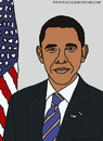 Cartoon: Barack Obama (small) by Pascal Kirchmair tagged barack,obama,president,usa,präsident,44,etats,unis,vereinigte,staaten,washington,white,house,portrait,cartoon,weisses,haus,casa,bianca,maison,blanche