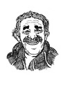 Cartoon: Gabriel Garcia Marquez (small) by Pascal Kirchmair tagged hundert,jahre,einsamkeit,cien,anos,de,soledad,gabriel,garcia,marquez,leben,um,davon,zu,erzählen