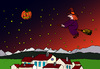 Cartoon: Halloween (small) by Pascal Kirchmair tagged hexenbesen kürbis pumpkin nacht night nuit halloween witches hexe sorciere besen reiten balai broom