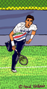 Cartoon: Ivan Lendl (small) by Pascal Kirchmair tagged ivan lendl tennis cartoon caricature karikatur tenis player spieler