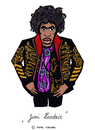 Cartoon: Jimi Hendrix (small) by Pascal Kirchmair tagged jimi,hendrix,karikatur,hey,joe,caricature,cartoon,dessin,humoristique,humour,humor,rock,pop,guitar,songwriter,guitarist,gitarrist,gratteur
