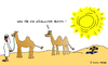 Cartoon: Kamel vs. Dromedar (small) by Pascal Kirchmair tagged fata,morgana,kamel,cartoon,chameau,dromedar,dromadaire,oase,oasis,wüste,sahara