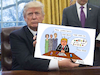 Cartoon: Liar Trump (small) by Pascal Kirchmair tagged donald trump incompetence fake news cartoon caricature karikatur liar dibujo desenho zeichnung drawing dessin