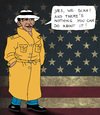 Cartoon: NSA (small) by Pascal Kirchmair tagged imperialistic nachrichtendienst imperium imperialistisch spy spies spionage spion espion spia spiona national security agency barack obama yes we scan nsa edward snowden usa