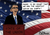 Cartoon: State of the Union 2016 (small) by Pascal Kirchmair tagged barack obama state of the union 2016 usa political cartoon caricature karikatur rede zur lage der nation