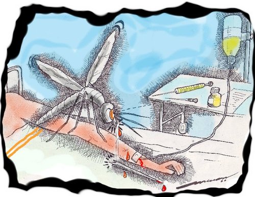 Cartoon: Replacement Option (medium) by kar2nist tagged syringe,blood,needle,mosquitoe